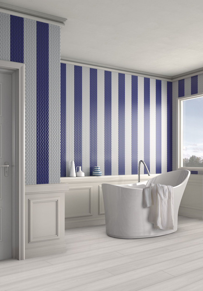 Bagno blu mosaico+ - Di Giacomo Pavimenti