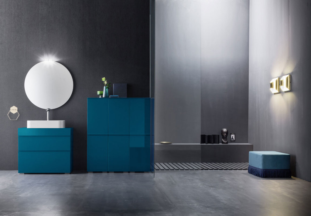 Arredo bagno blu arbi - Di Giacomo Pavimenti