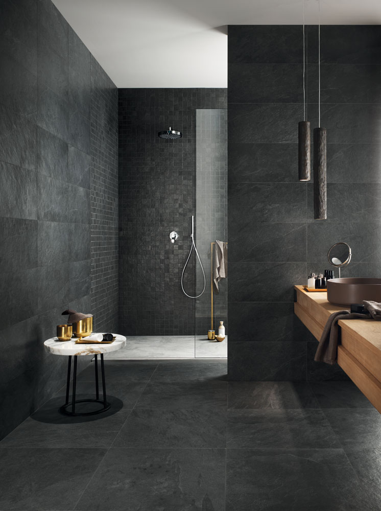 Bagno scuro ceramiche Lea - Di Giacomo Pavimenti