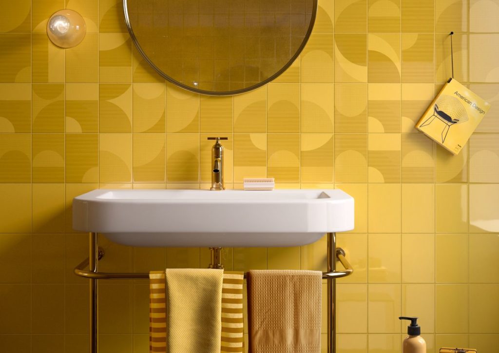 Bagno giallo - Ceramica imola - Di Giacomo pavimenti