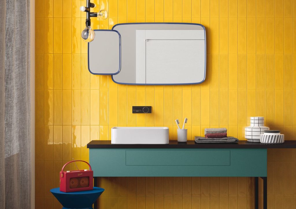 Bagno giallo - Ceramica imola - Di Giacomo pavimenti