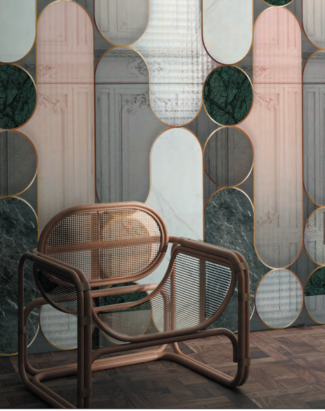 La collezione operae di Ornamenta - Piastrelle effetto carta da parati - di giacomo pavimenti